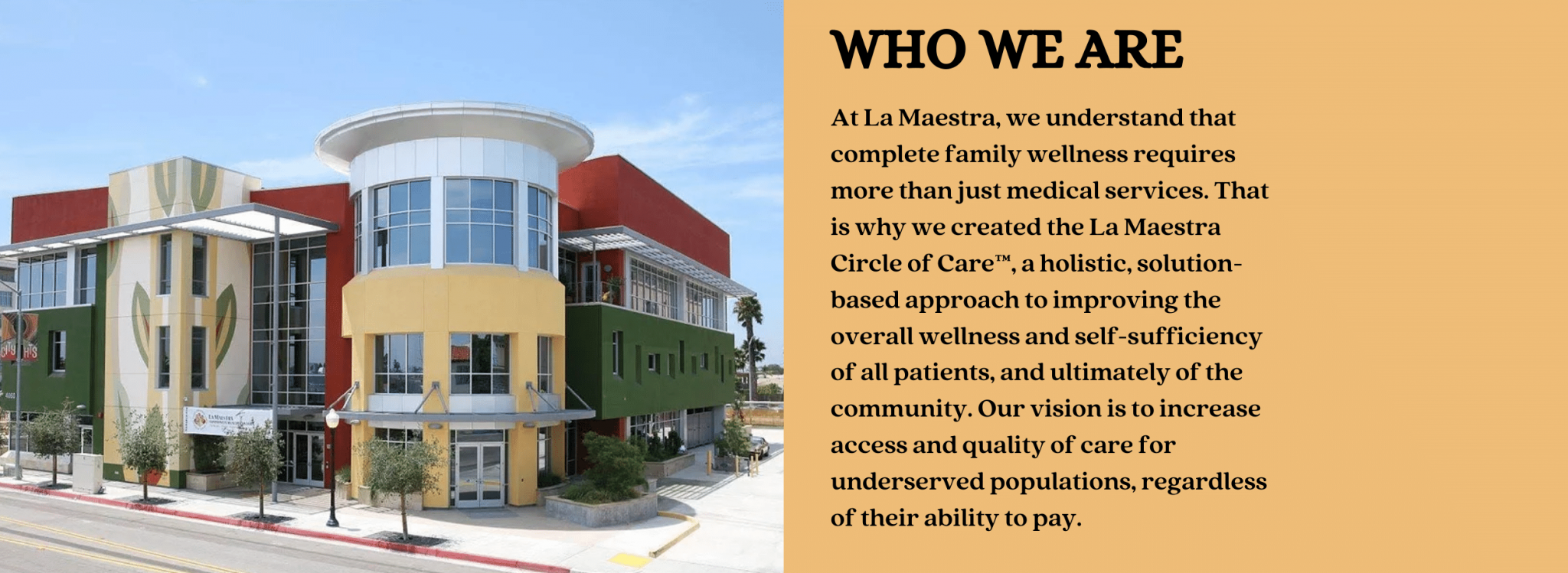 About Us LA MAESTRA COMMUNITY HEALTH CENTERS